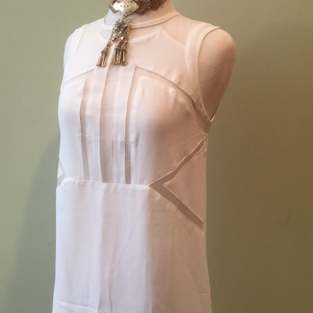 Silence + Noise Mesh Cut Out Shift Dress